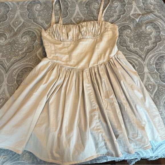 Zara GATHERED SHORT DRESS - Picture 6 of 7